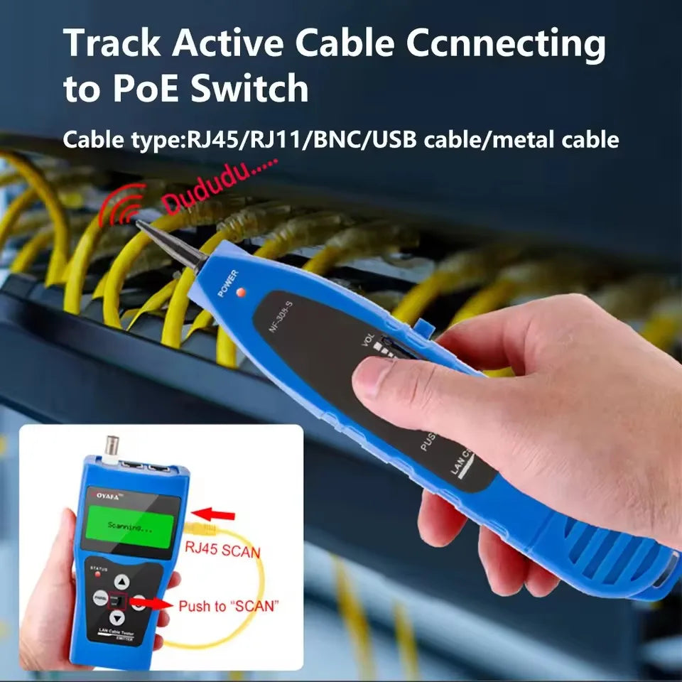 NF-388 Cable Tester with 8 Remote Identifiers