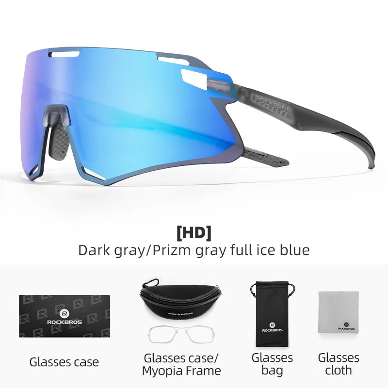 Photochromic Cycling Glasses with TR90 Frame