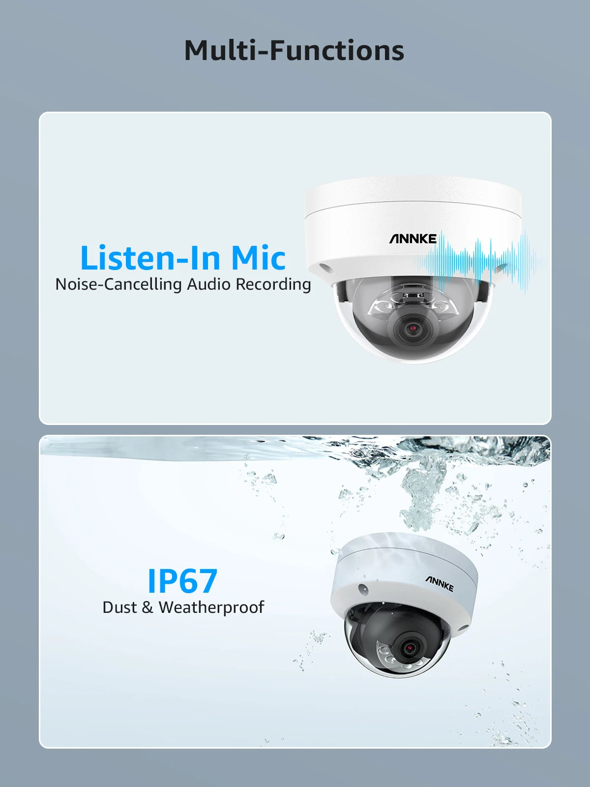ANNKE C800 4K PoE Outdoor Security Camera with Mic