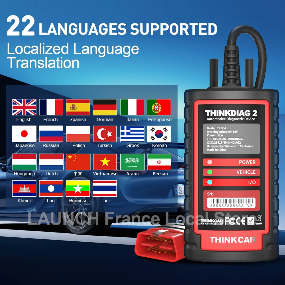 Thinkdiag 2 σαρωτής διάγνωσης OBD2 με CAN FD και κωδικοποίηση ECU