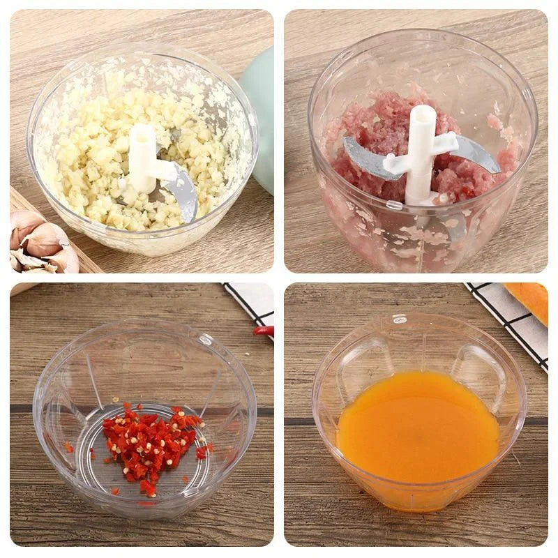 Pull-Cord Food Chopper, 500 or 900 ml