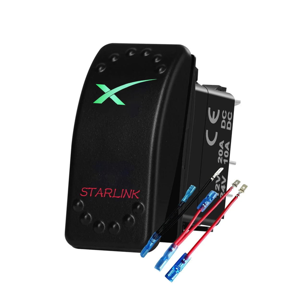 Starlink-Labelled Rocker Switch and Mounting Panel Options