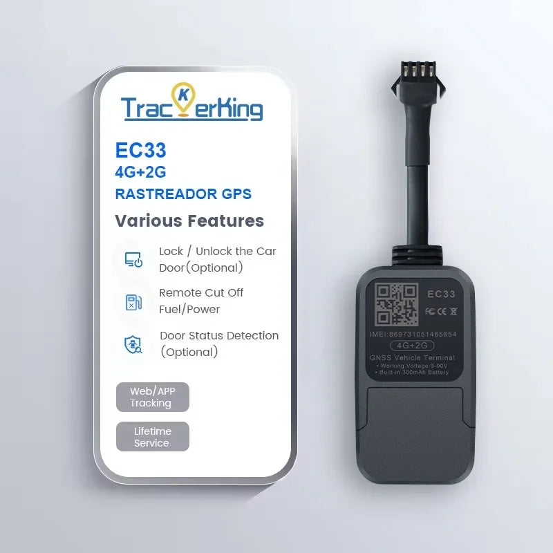 GPS Tracker pro auto, motocykl, satelitní locator trackerking mini EC33 Anti-theft zařízení GPS/GSM locator pro auto