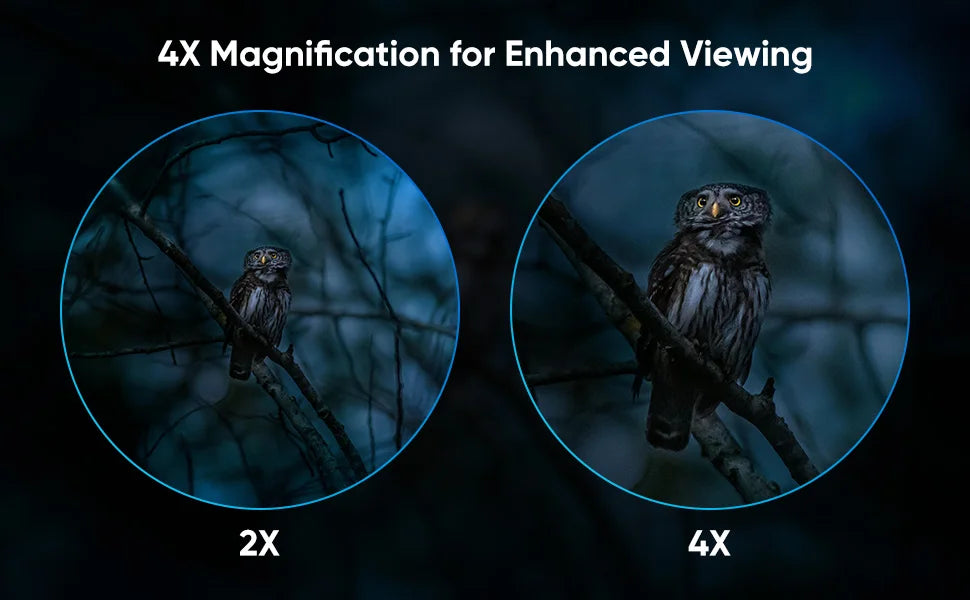 Night Vision Scope 50mm Focal Lens Vision Goggles  for Night Hunting Camping 850nm Day/Night Vision Monocular with Camera&Video