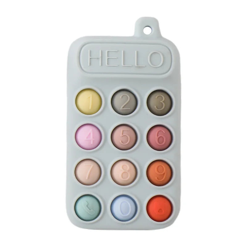 Bear-Shaped Phone Teether Toy for Teething Babies