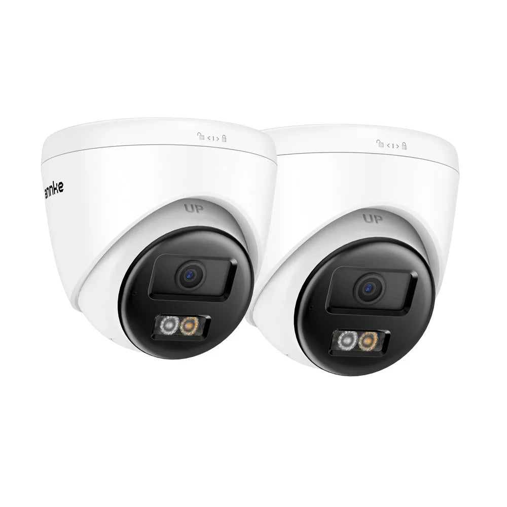3K 5MP Outdoor IP Camera with Color Night Vision, Wide Angle, PoE, Two-Way Audio