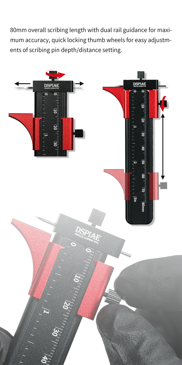 AT-PST Parallelle graveringliniaal voor modelbouw