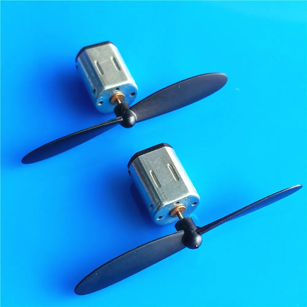 2 sets/verpakking N20 3-3.7V 22000RPM micro-gelijkstroommotor met zwarte en rode propeller, CW CCW-model, doe-het-zelf, dropshipping