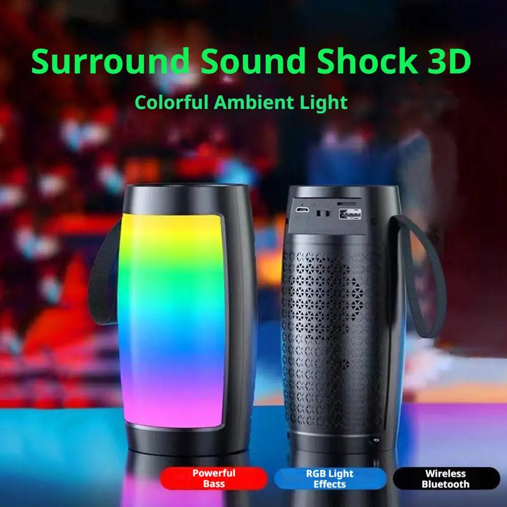 Portable Wireless Speaker with Colour Light