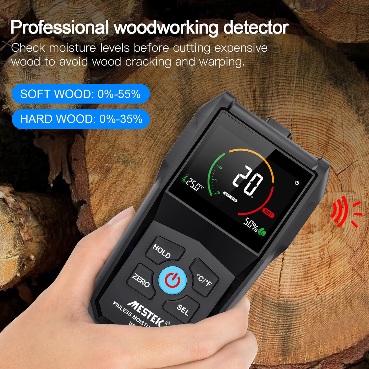 WM700A Pinless Moisture Meter