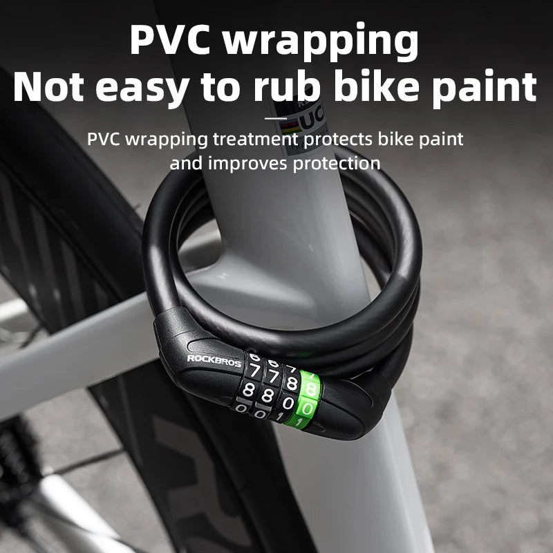 Bike Cable Lock with Password Security