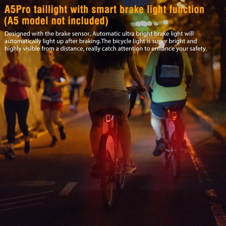 USB Rechargeable Bicycle Alarm Tail Light