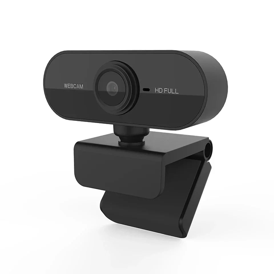 USB Webcam with Microphone, 360° Rotatable, Plug-and-Play