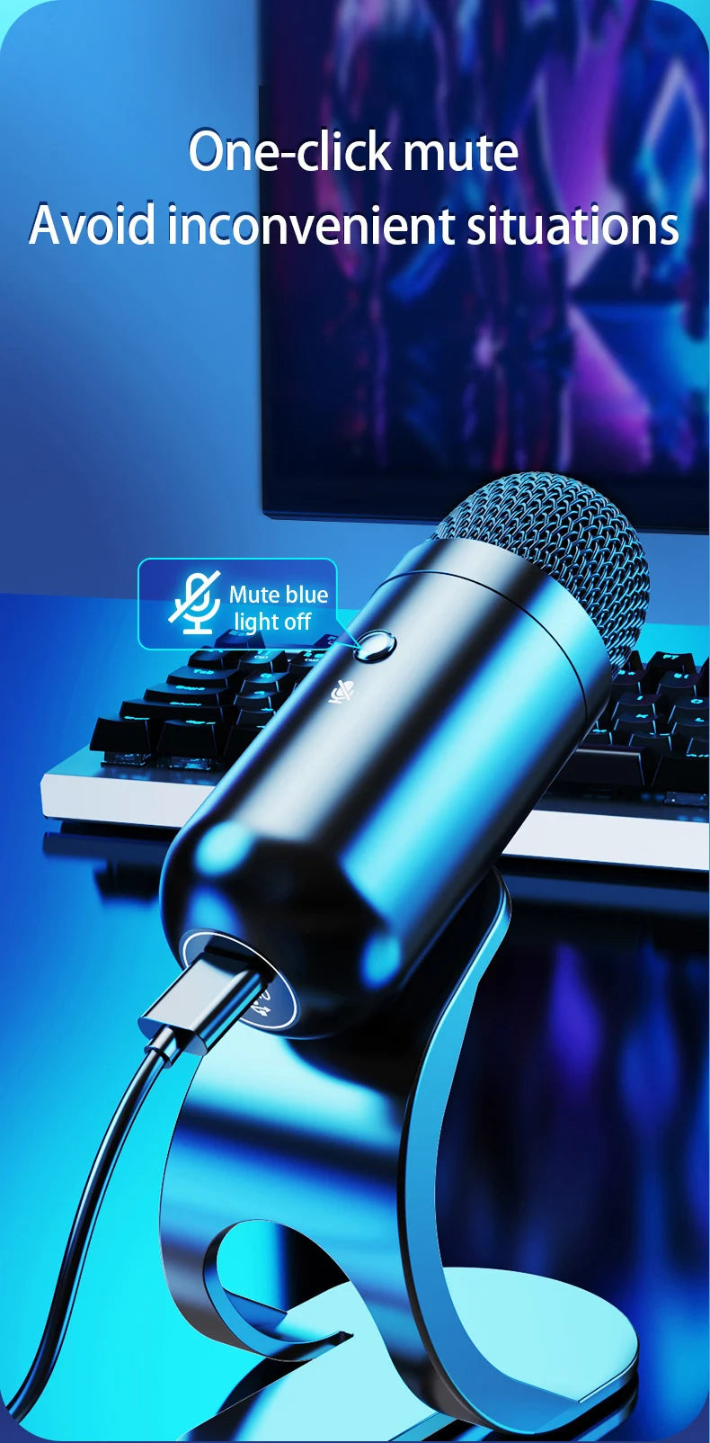 USB gooseneck bureaumicrofoon