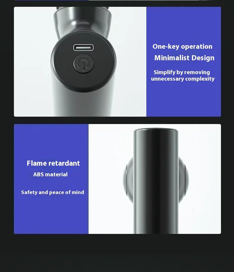 Mini Massage Massage LCD Screen 6 Heads Gun Muscle Massager Portable Electric Fascia Gun for Neck Foot Body Fascia Gun 