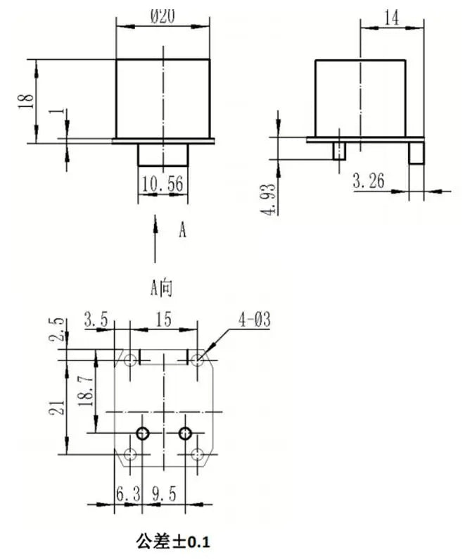 Modulo sensore di ozono elettrochimico ZE14-O3