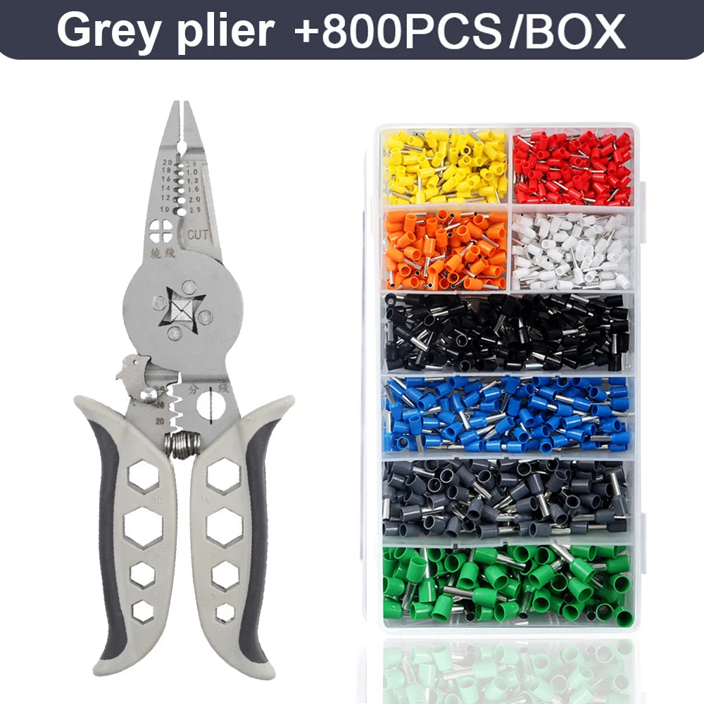 Multi Functional Electrician Tools Pliers Crimping Tool set For Wire Splitting And Stripping Specialized For Electricians