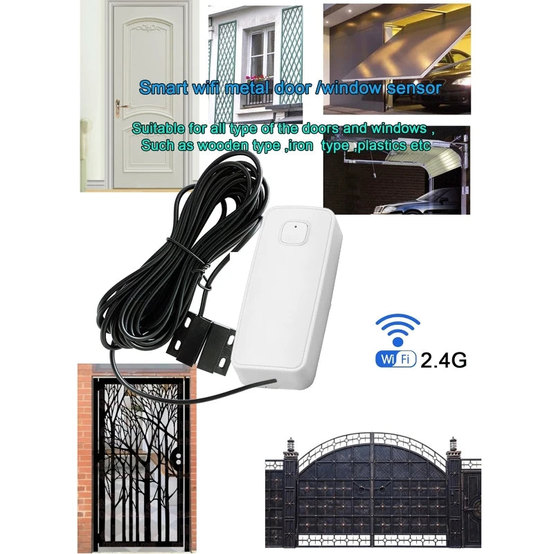 WiFi Magnetic Door and Window Contact Sensor
