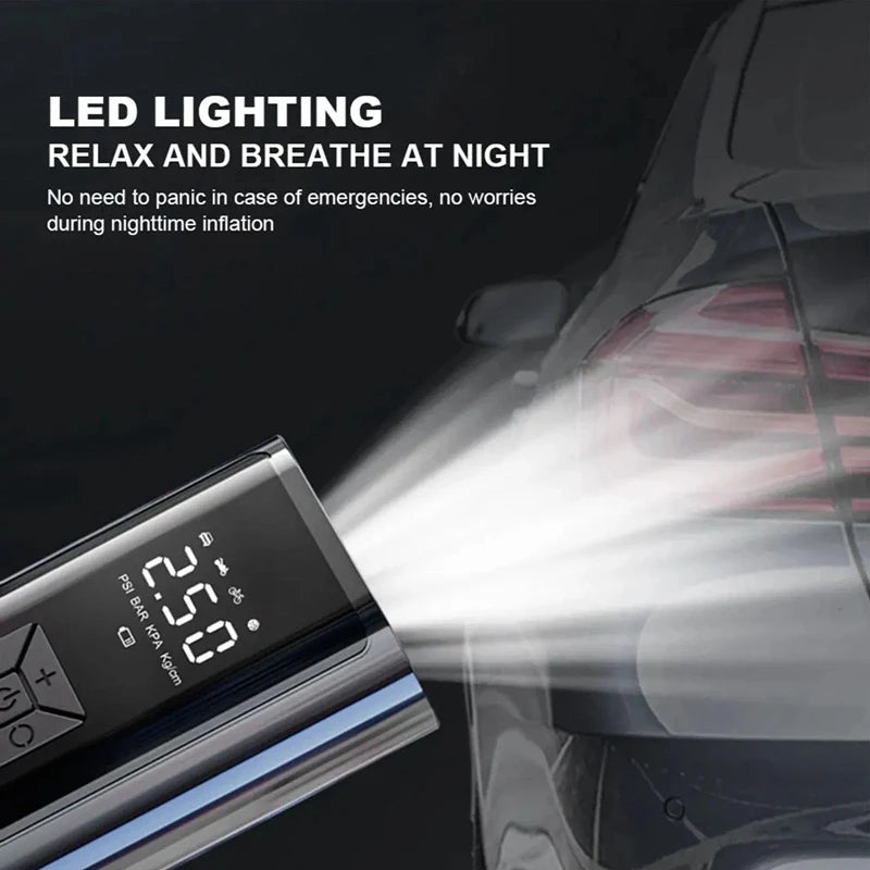 LEIBOO Portable Air Compressor for Car Tires Fast Air Pump Tire Inflator Accurate Pressure Air Pump for Motorcycle Bicycle Ball 