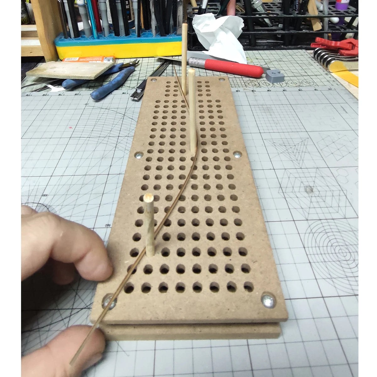 Wood Strip Bending and Shaping Tool Kit for Model Building
