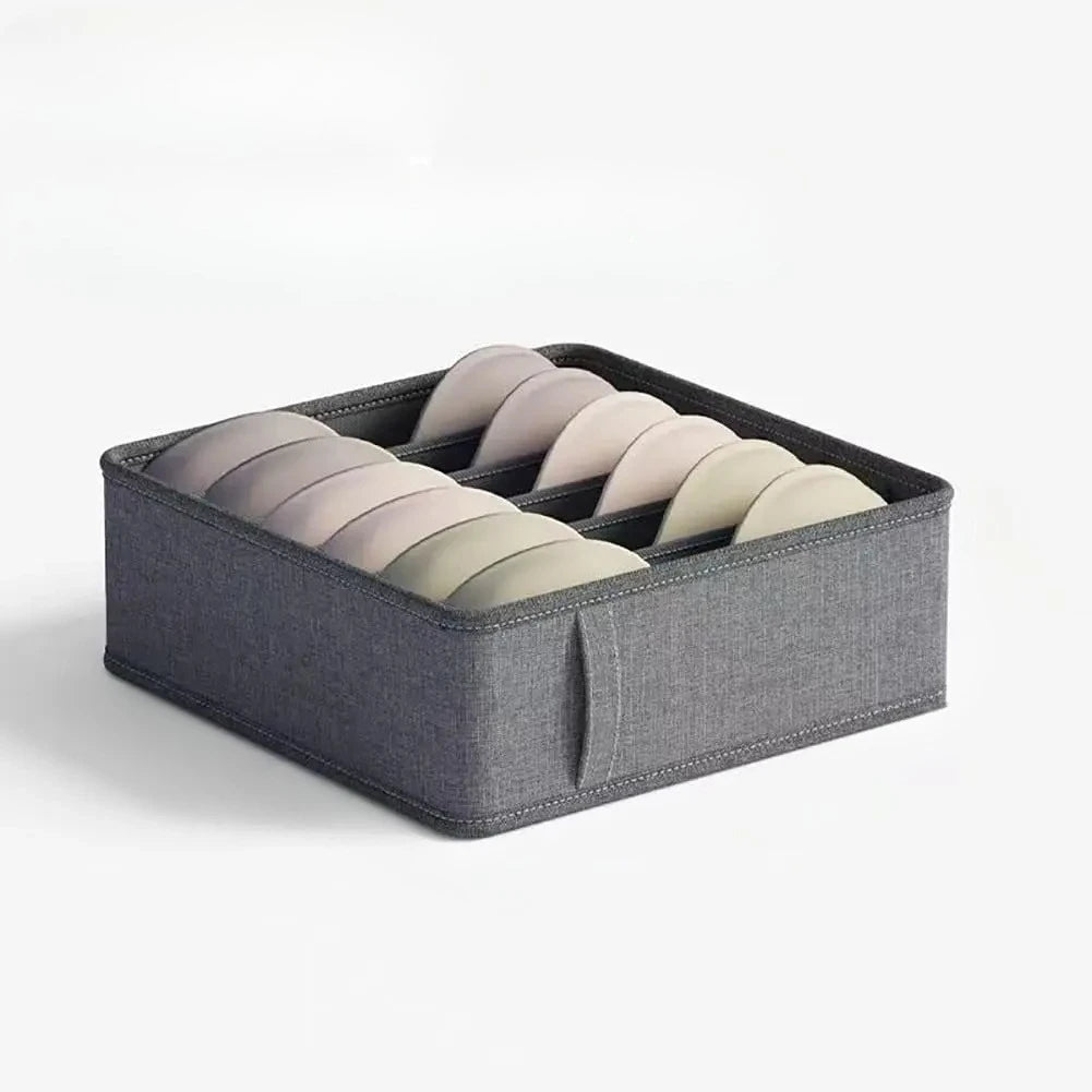 Caixas de arrumação em tecido dobráveis para gavetas, armários e roupeiros, organizador de roupa interior, para guardar meias, roupa interior, gravatas e cintos