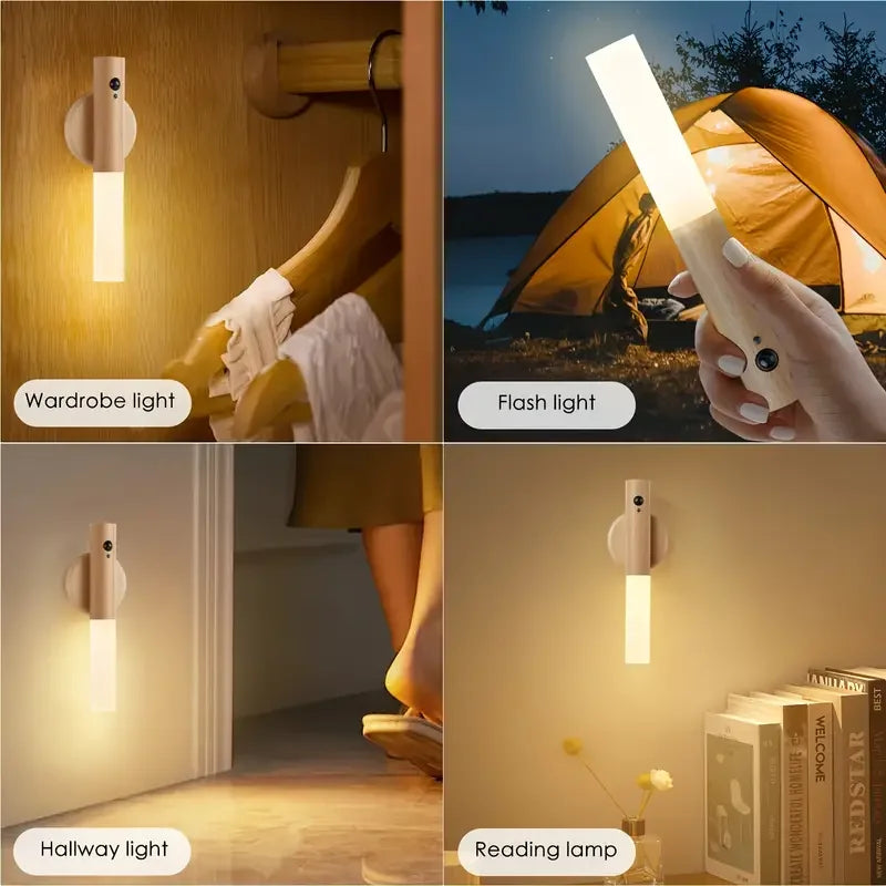 Rechargeable Magnetic Motion-Sensor Wall Light