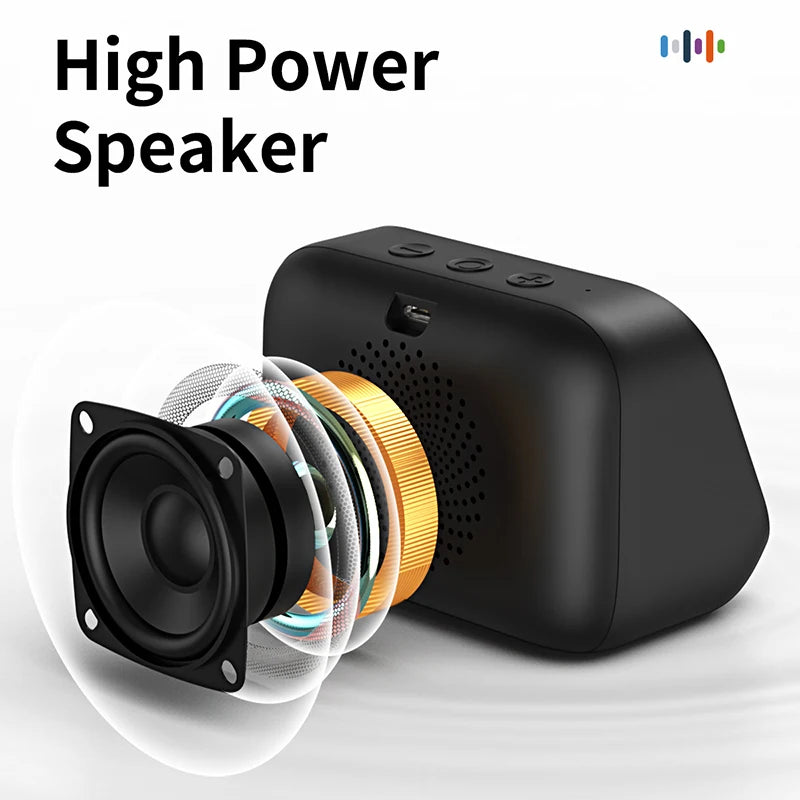 Bluetooth Alarm Clock with Speaker and Photo Display
