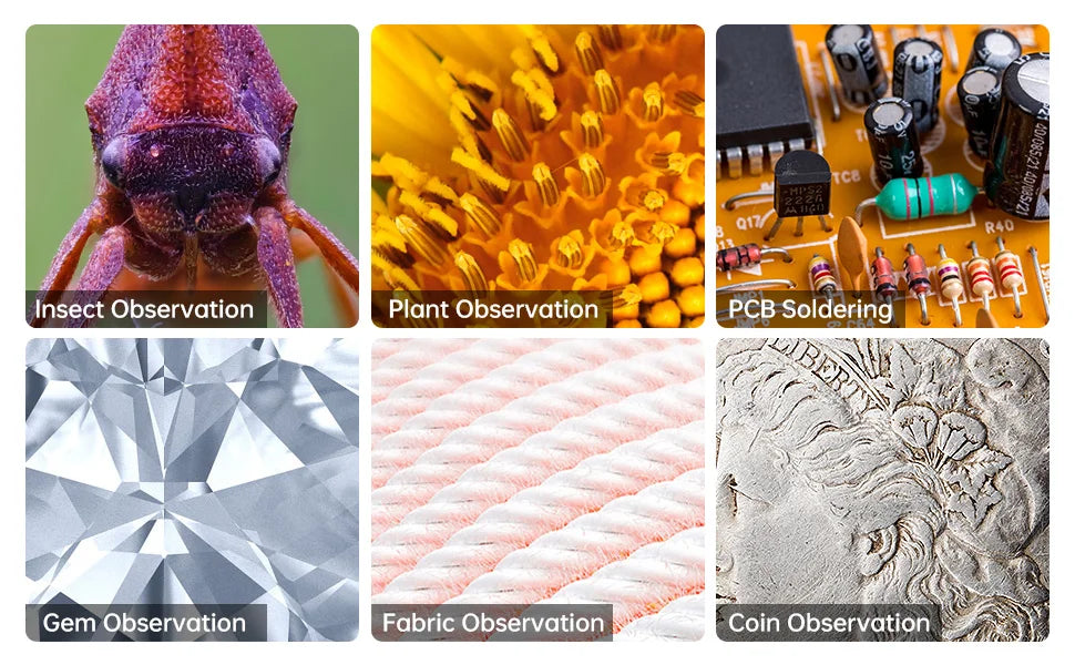 1000X 4.3" LCD Digital Microscope 1080P Coin Microscopio 8 LED Lights USB Magnifier Soldering Repair Video Microscope for Coin 