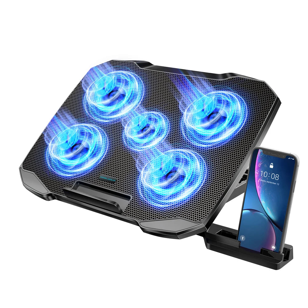 F2 Plus Five-Fan Laptop Cooling Stand