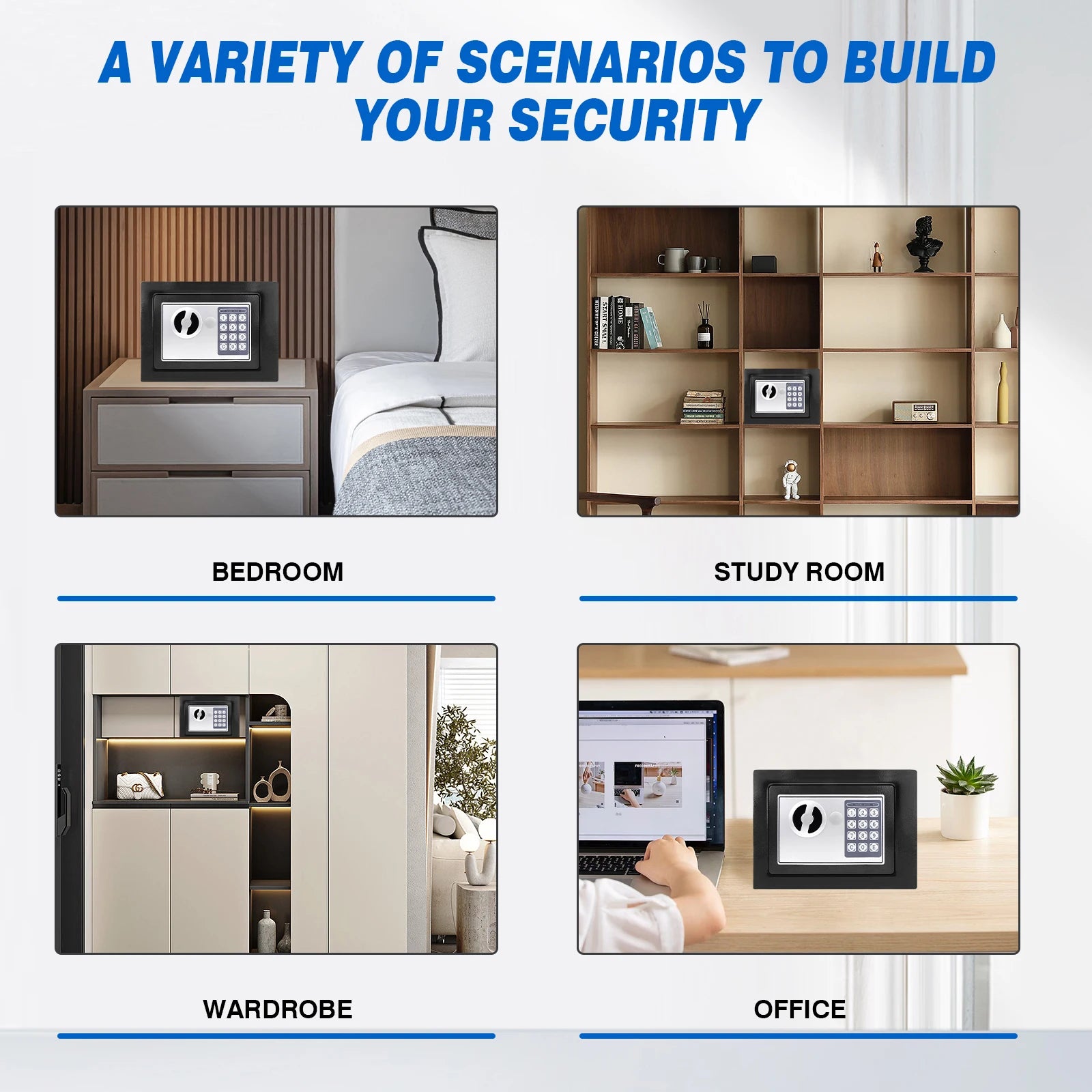 DayPlus Electronic Digital Safe Box for Home, Office & Hotel