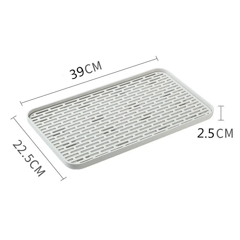 Rectangular Draining Tray with Slotted Insert