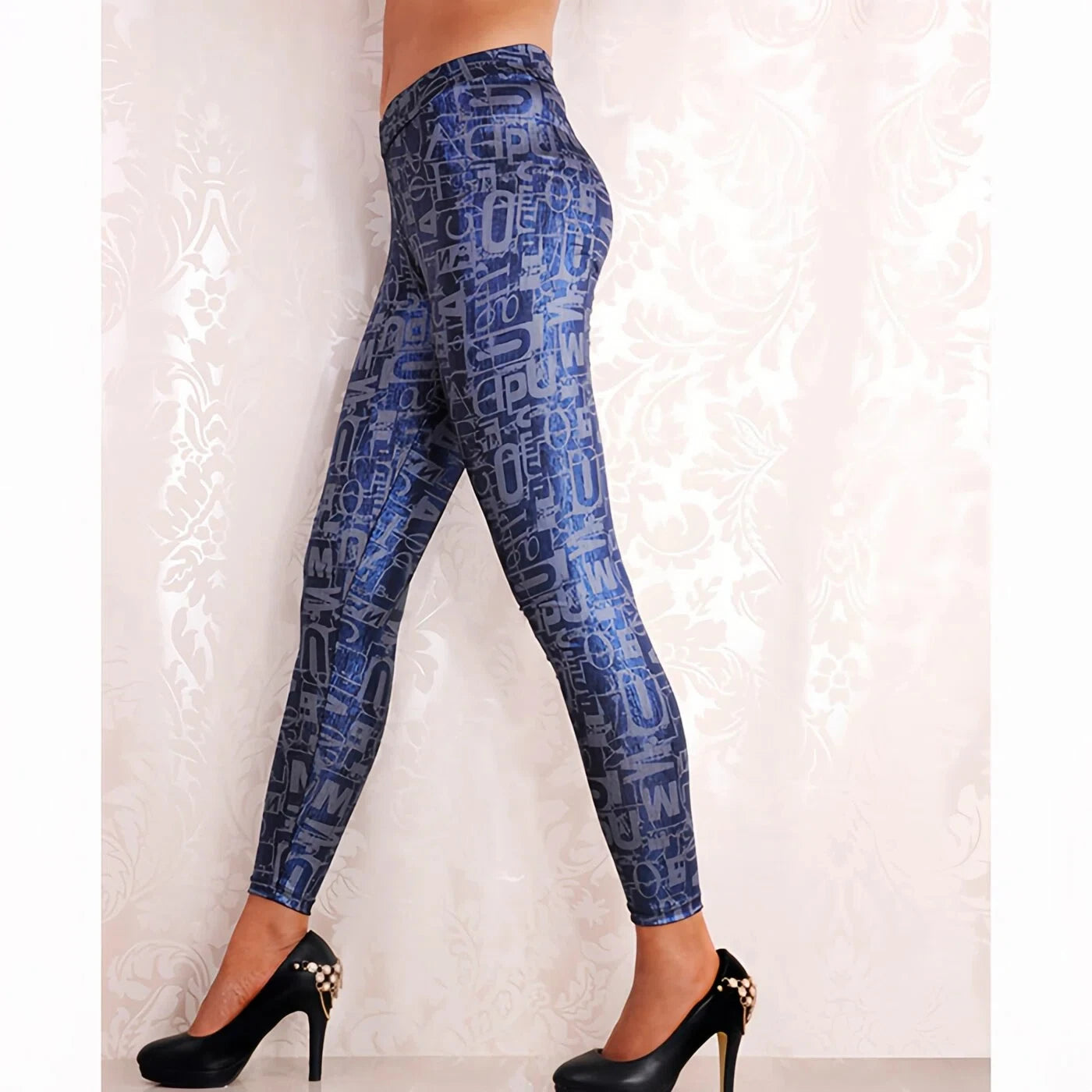 Women's Mid Waisted Casual Leggings for Work, Lounge, Every Day
