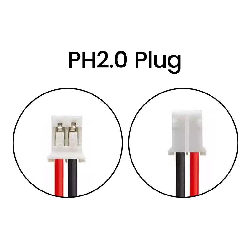 Batterie LiPo rechargeable 955060 3,7 V, PH à 2 broches