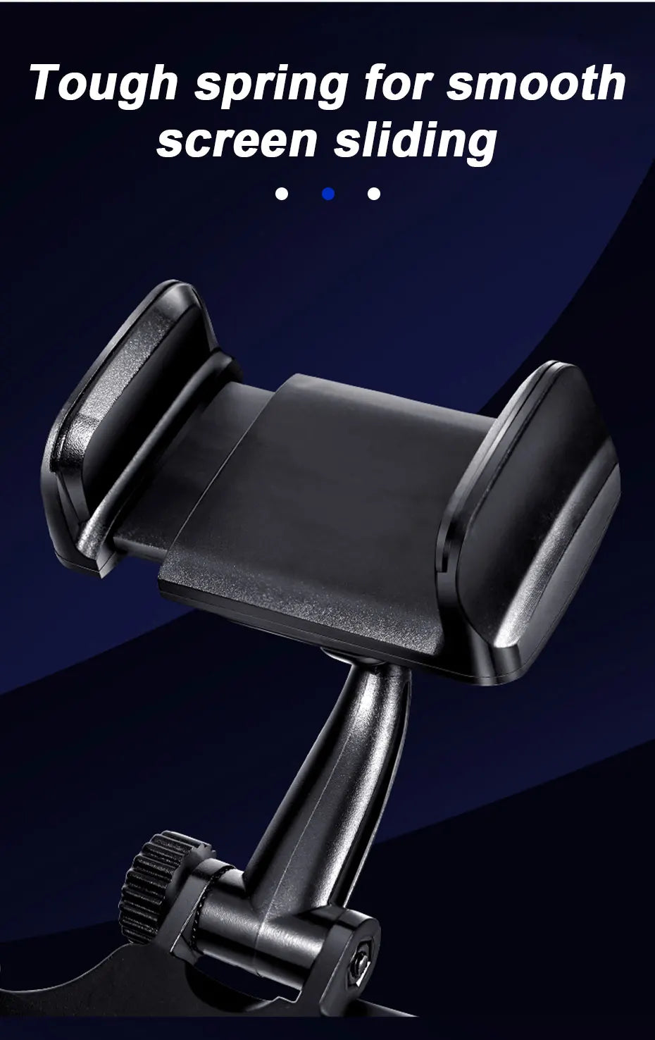 SEAMETAL Car Rearview Mirror Phone Holder Stable Anti Shake Rear View Phone Mount 360-Degree Rotation Car Navigation Support
