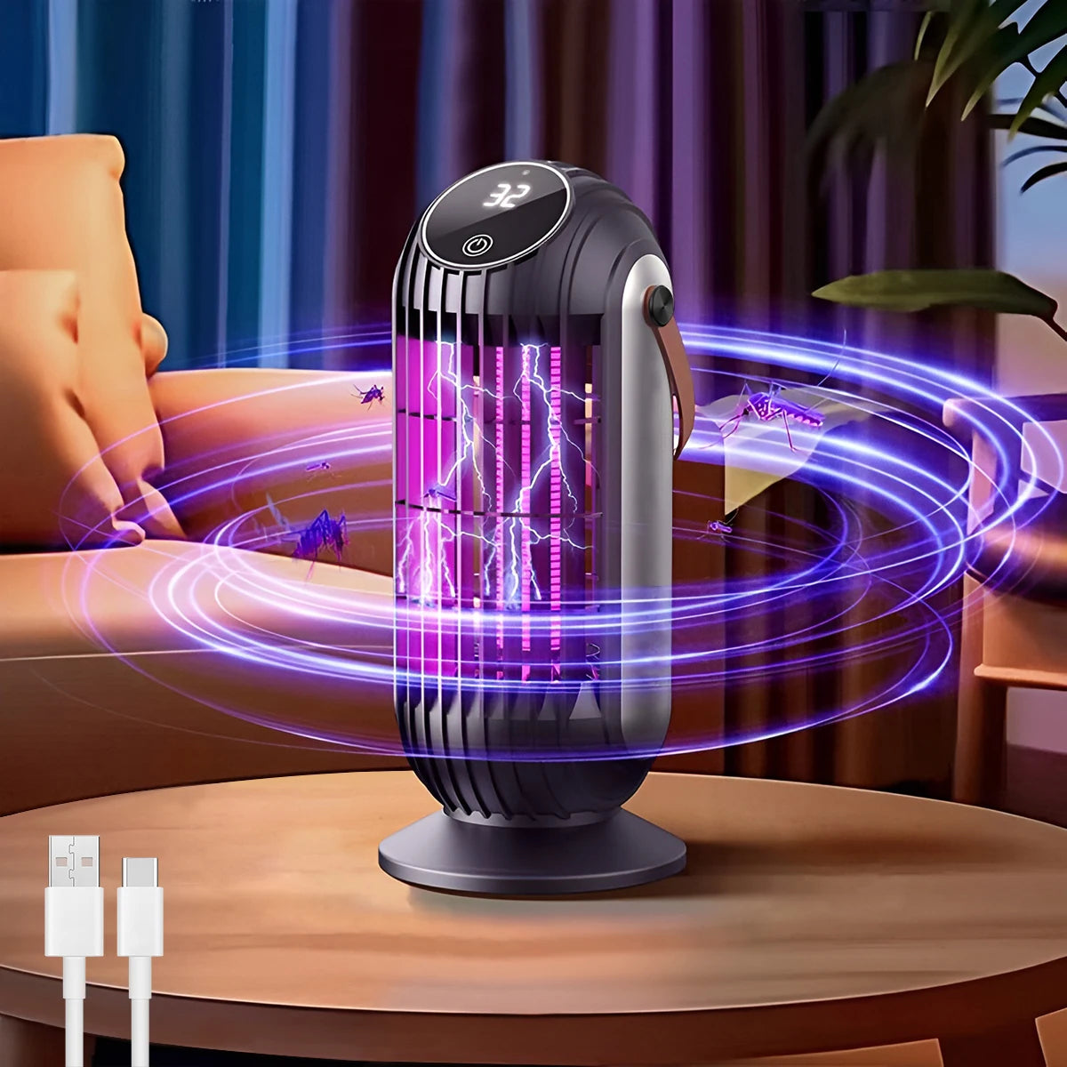 Rechargeable Insect Zapper and Night Light