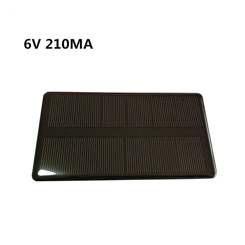 Mini 6V 210MA 1.25W Monocrystalline Silicon Solar Panel with solar charger CN3065  Cell Phone Charging 