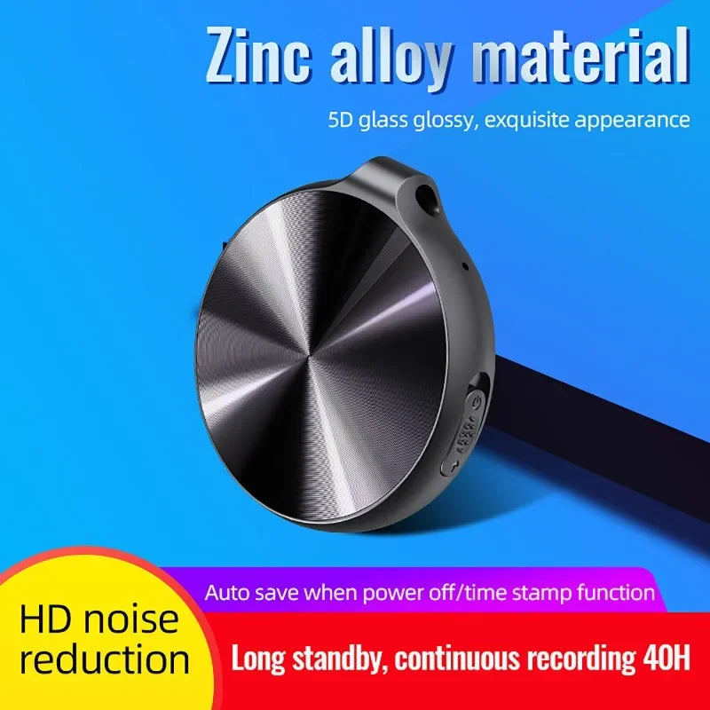 4GB-64GB Mini Keychain Voice Actiaved Recorder Portable HD Noise Reduction Microphone Digital Audio Sound Recording MP3 Player 