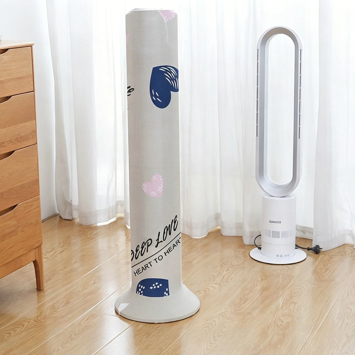 Housse anti-poussière pour ventilateur tour - Options de taille