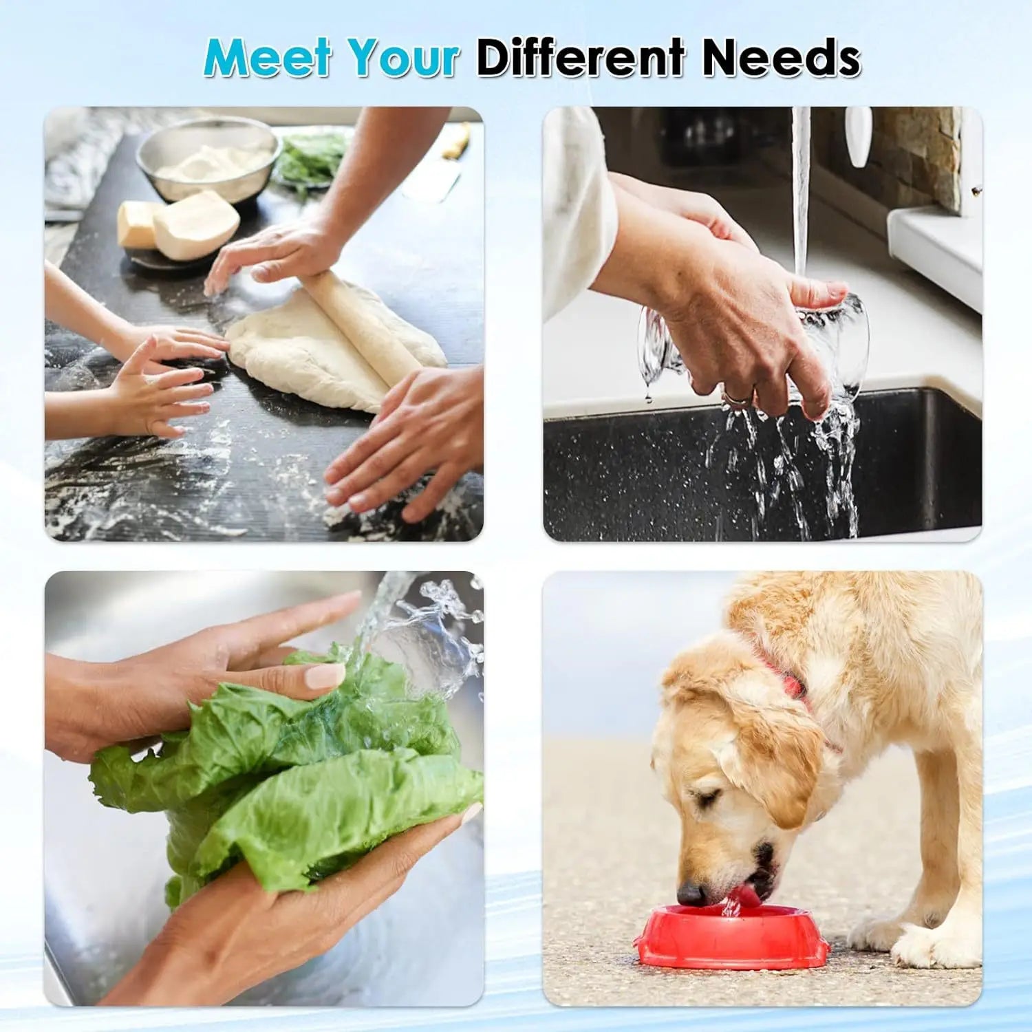 Stainless Steel Faucet Water Filter Purifier System, NSF Certified