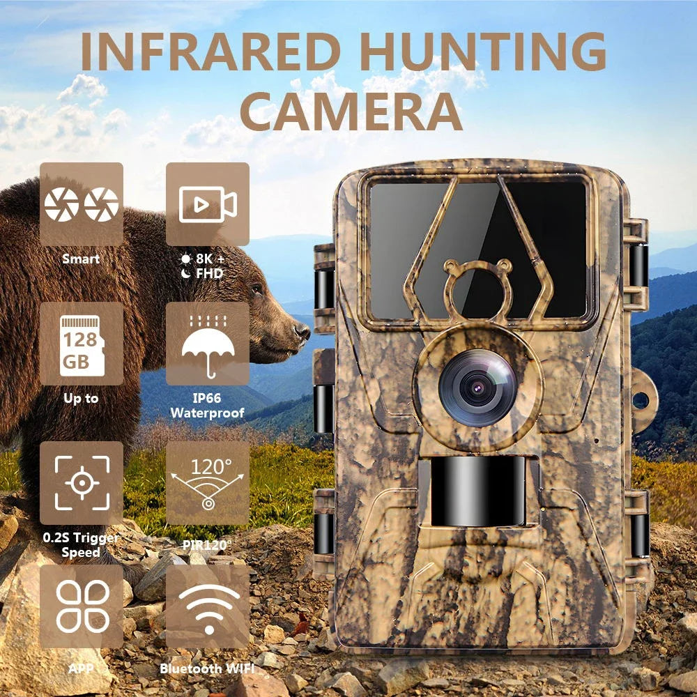 PR801W 8K WiFi Trail Camera with 60MP Night Vision