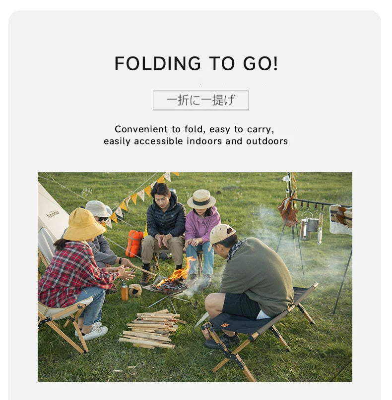 Double Camping Stool for Two | Lightweight Folding Outdoor Seat