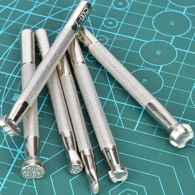 Kožni alati za utiskivanje 6kind stilova reljefni graviranje kožna izrada pribor DIY kožna izrada utiskivači žigovi ručna umjetnička alata