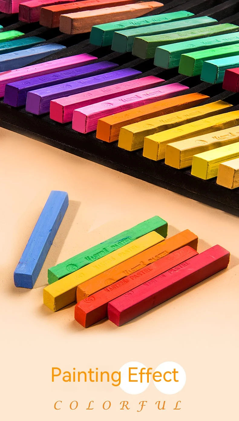Set artistico di 48 colori di pastelli a gesso morbido