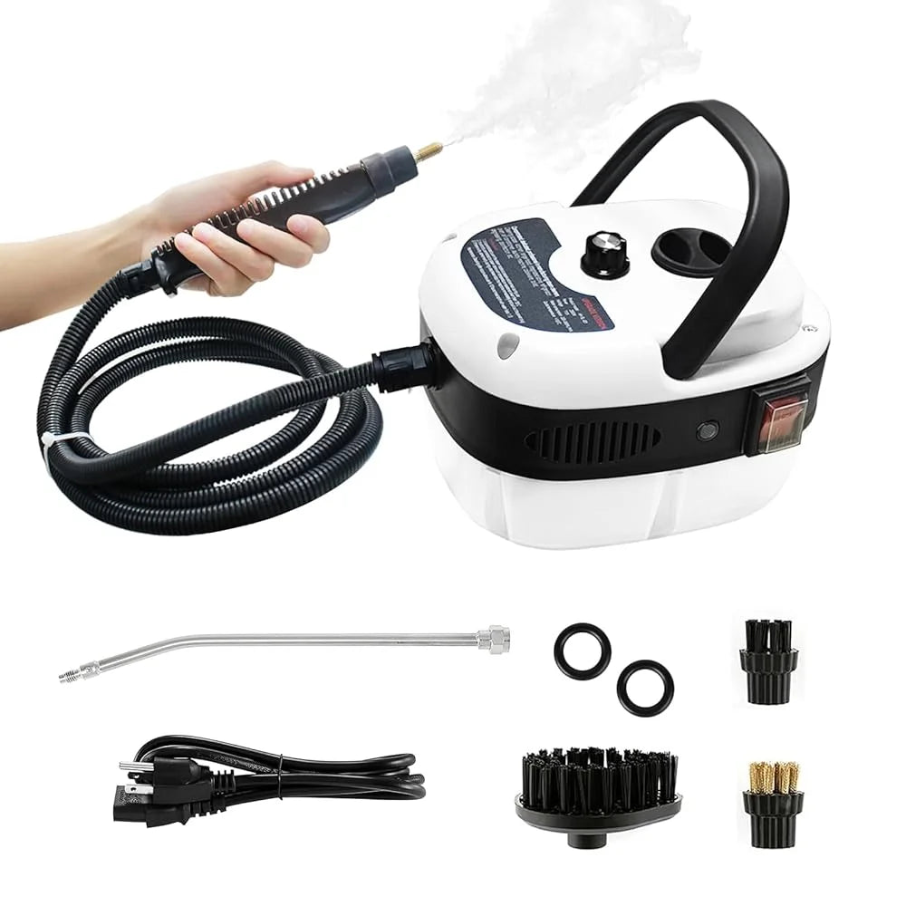 2500W Handheld Steam Cleaner with 1200ml Tank and Accessories