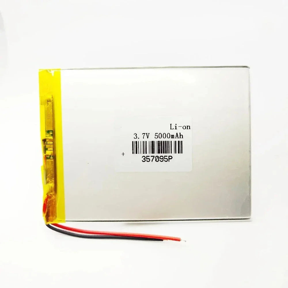 Rechargeable 5000mAh 3.7V Li-Polymer Battery 307095/357095
