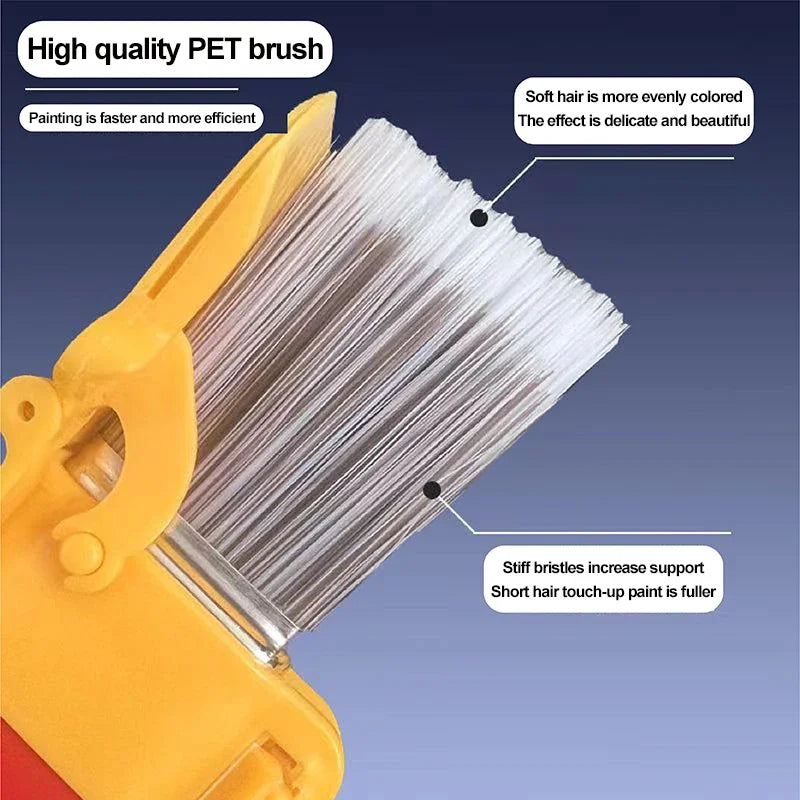 Edging Color Separation Paint Brush Handheld Paint Edger Tool Ideal for Indoor and Outdoor Use on Walls and Ceilings 