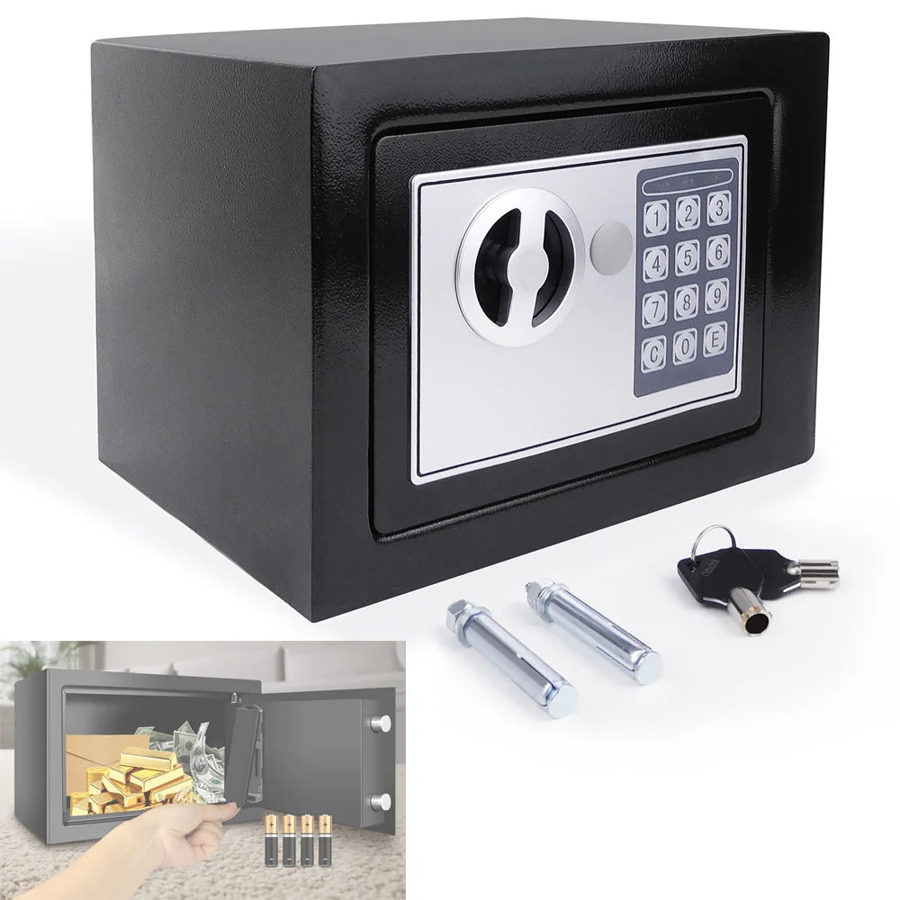 DayPlus 4.6L/8.5L/16L Electronic Digital Safe Box Digital Safe for Home Office Hotel Security Money Box with 2 Keys Waterproof