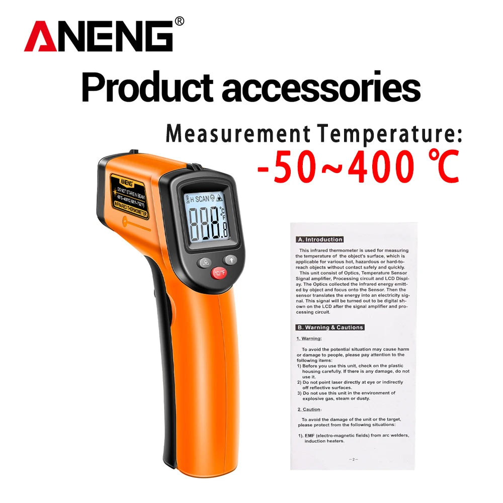 Misuratore digitale di temperatura e umidità ANENG TH202/TH201