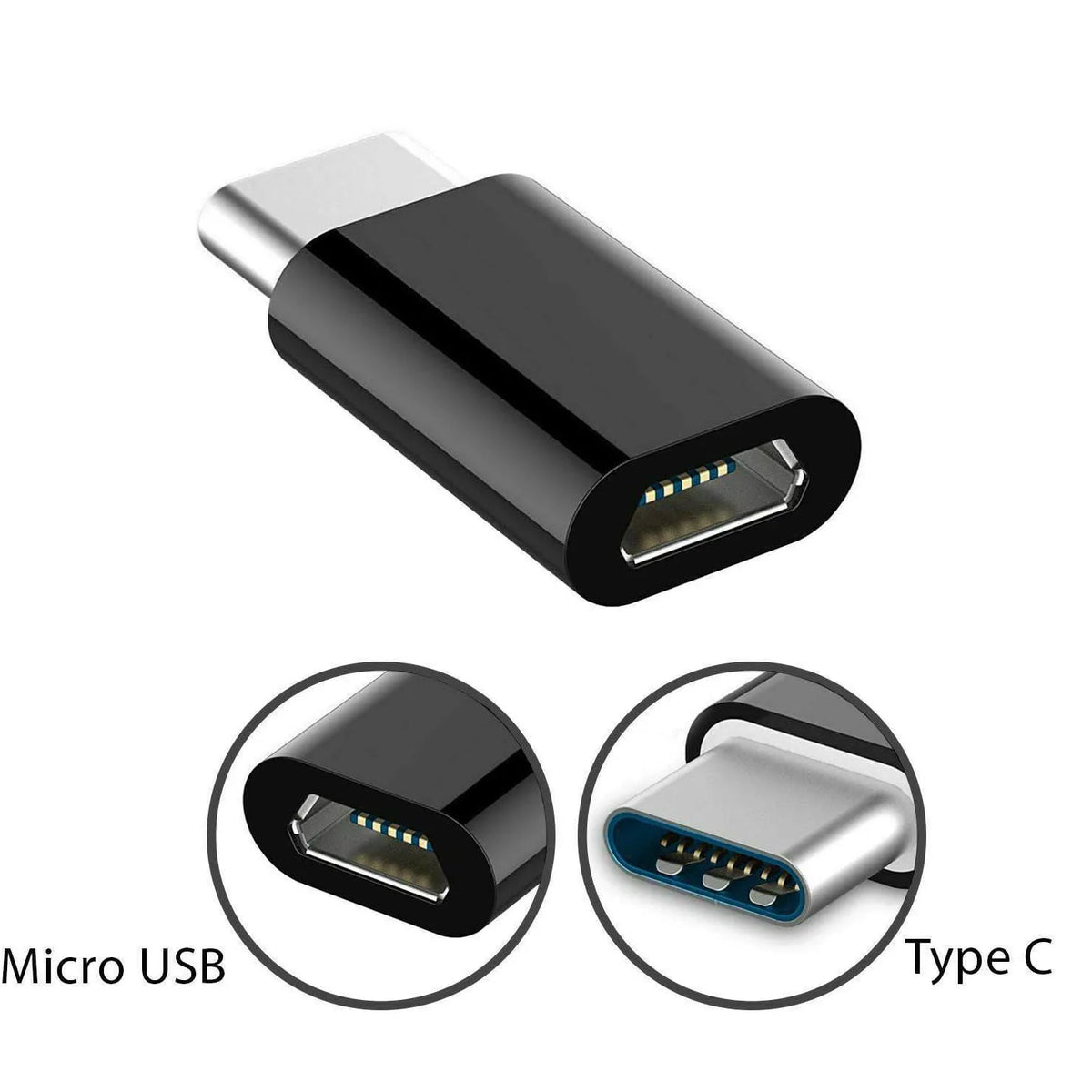 Sada 8 adaptérů USB-A, USB-C a Micro-USB