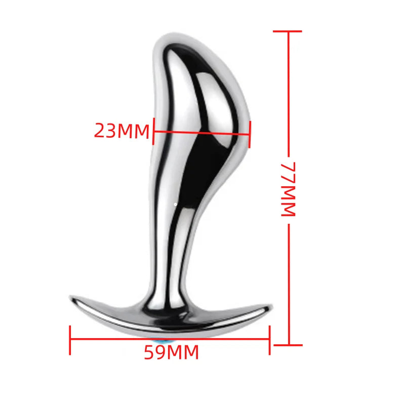 Small Size Metal Anal Beads Butt Plug Mini Rainbow Rose gold Butt Plug Crystal Jewelry Trainer Anal Dildo Masturbation Sex Toy 